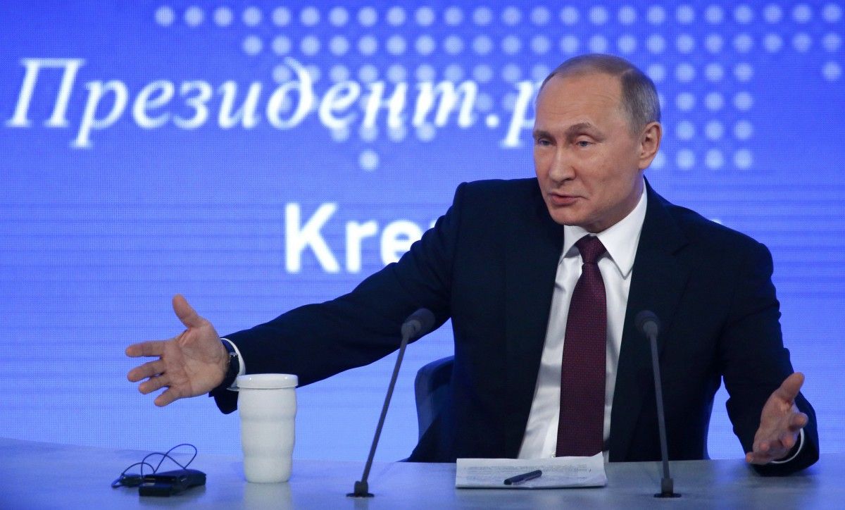 Путин на пресс-конференции / Фото REUTERS Путин на пресс-конференции / Фото REUTERS