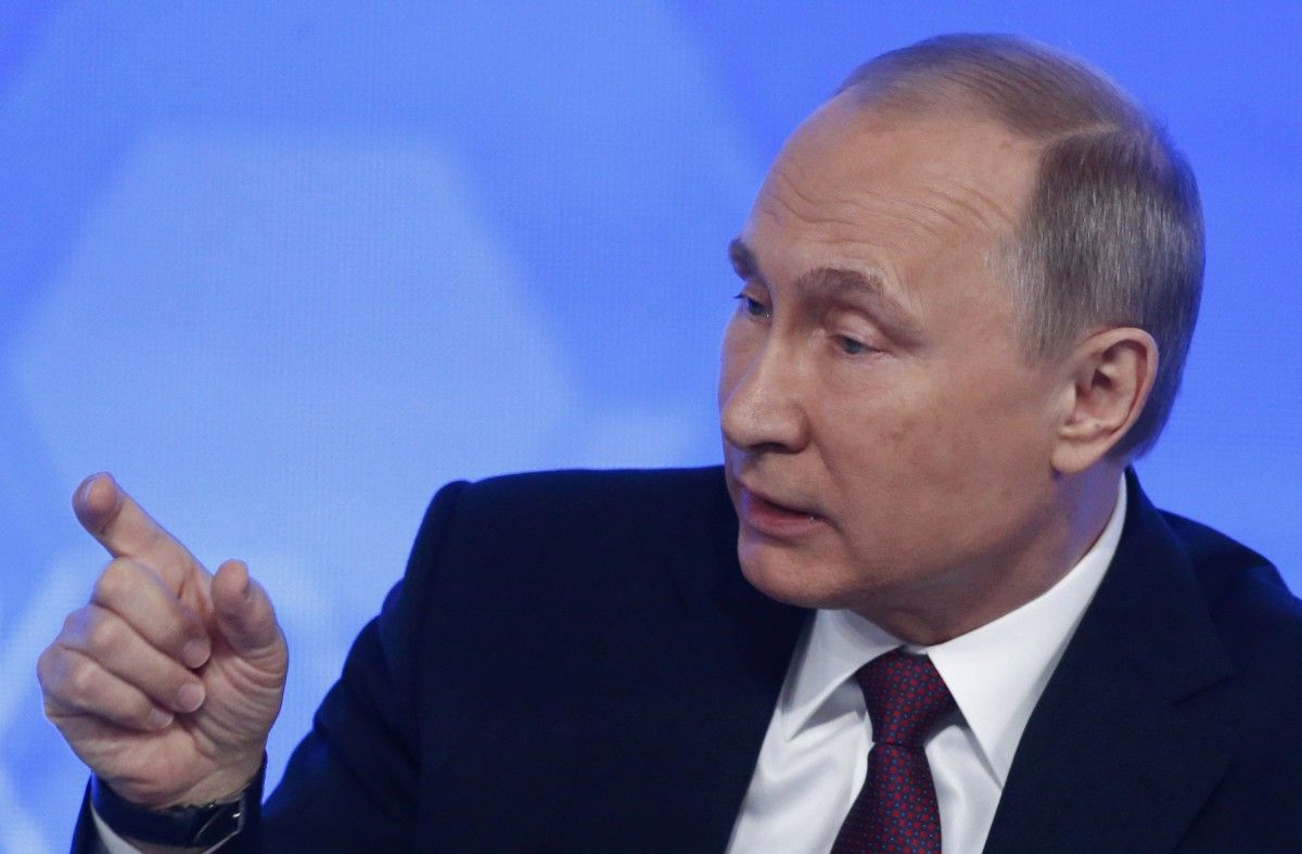 Путин на пресс-конференции / Фото REUTERS