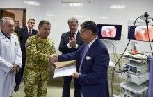 Посол Японії передав для Головного госпіталю сертифікат на відеоендоскопічний комплекс