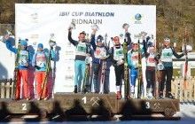 Українські біатлоністи випередили Росію і виграли одиночну змішану естафету на етапі Кубка IBU