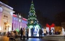 В Одессе зажгли огни на главной новогодней елке города (фото)