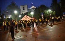 В Варшаве полиция ночью оттеснила демонстрантов из палаточного городка возле Сейма