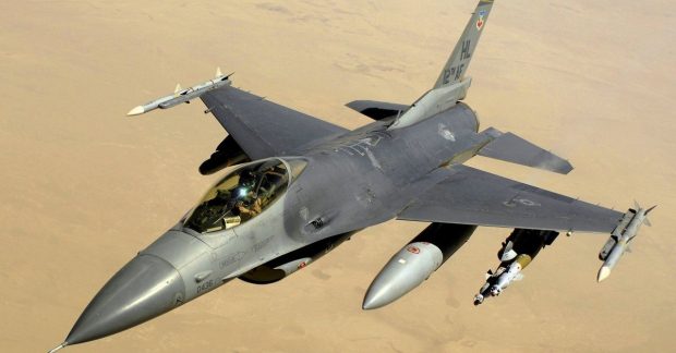 Photo: Unian Romanian F-16 Jets Shoot Down Two Drones Over Territorial Waters