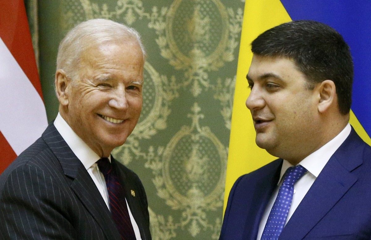 Джо Байден та Володимир Гройсман / REUTERS Джо Байден та Володимир Гройсман / REUTERS