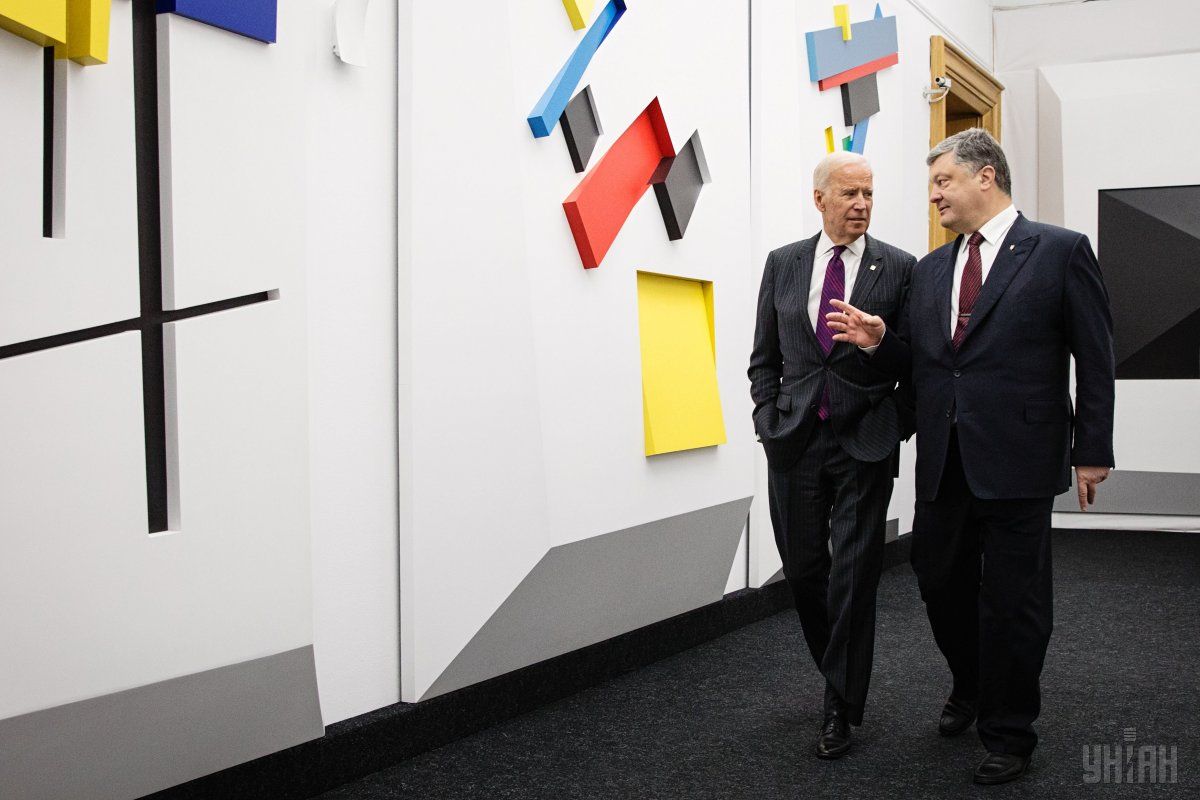 Joe Biden and Petro Poroshenko / Photo from UNIAN