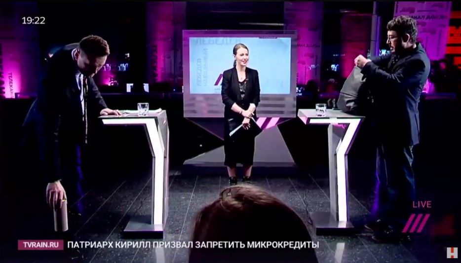 Навальний, Лебедєв і Собчак / Скріншот з ефіру Навальний, Лебедєв і Собчак / Скріншот з ефіру