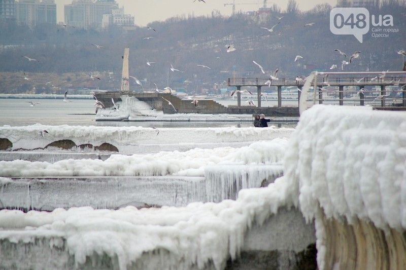 В Одессе замерзло море / 048.ua В Одессе замерзло море / 048.ua