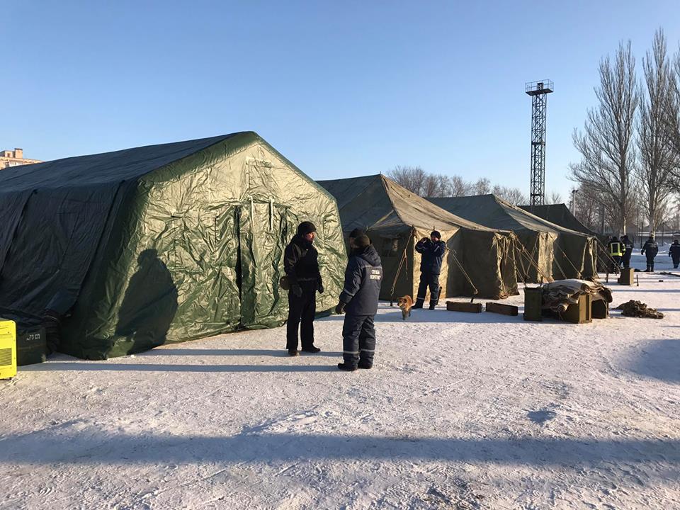 Пункты обогрева обеспечены тепловыми пушками / dsns.gov.ua Пункты обогрева обеспечены тепловыми пушками / dsns.gov.ua