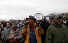 "Нет справедливости! Нет мира!": в США началась неделя протестов против Трампа (фото)