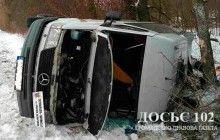 На Тернопільщині перекинувся рейсовий мікроавтобус, 12 пасажирів постраждали (фото)