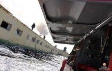 На Тернопільщині горіла тваринницька ферма (фото)