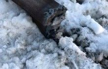Неизвестные разрезали рельсы железной дороги Луганск-Попасная, которую блокируют ветераны АТО – нардеп (фоторепортаж)