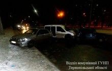 У Тернополі затримали водія, який протаранив два автомобілі і втік з місця ДТП