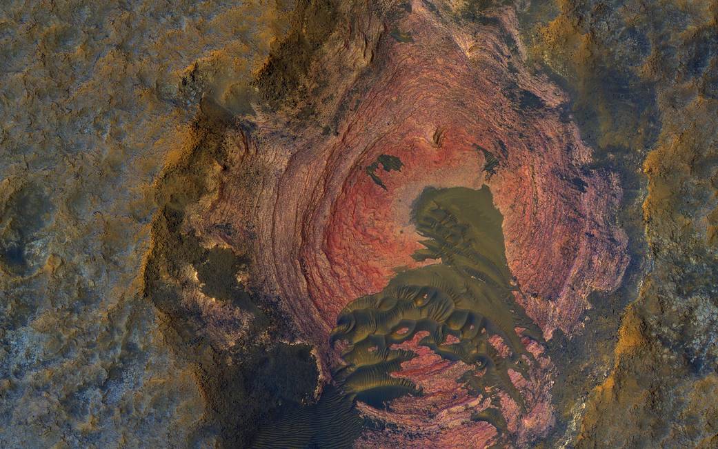 На знімку видно корінні породи планети / NASA На знімку видно корінні породи планети / NASA