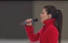 Забула слова і переплутала ноти: співачка невдало виконала гімн РФ перед чемпіонатом світу з хокею (відео)