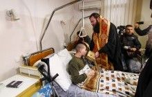 В Одесі афонські ченці привезли воїнам АТО мощі Пантелеімона Цілителя