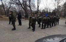 На одеській Алеї Слави відбулися сутички через "свято" 23 лютого (фото, відео)