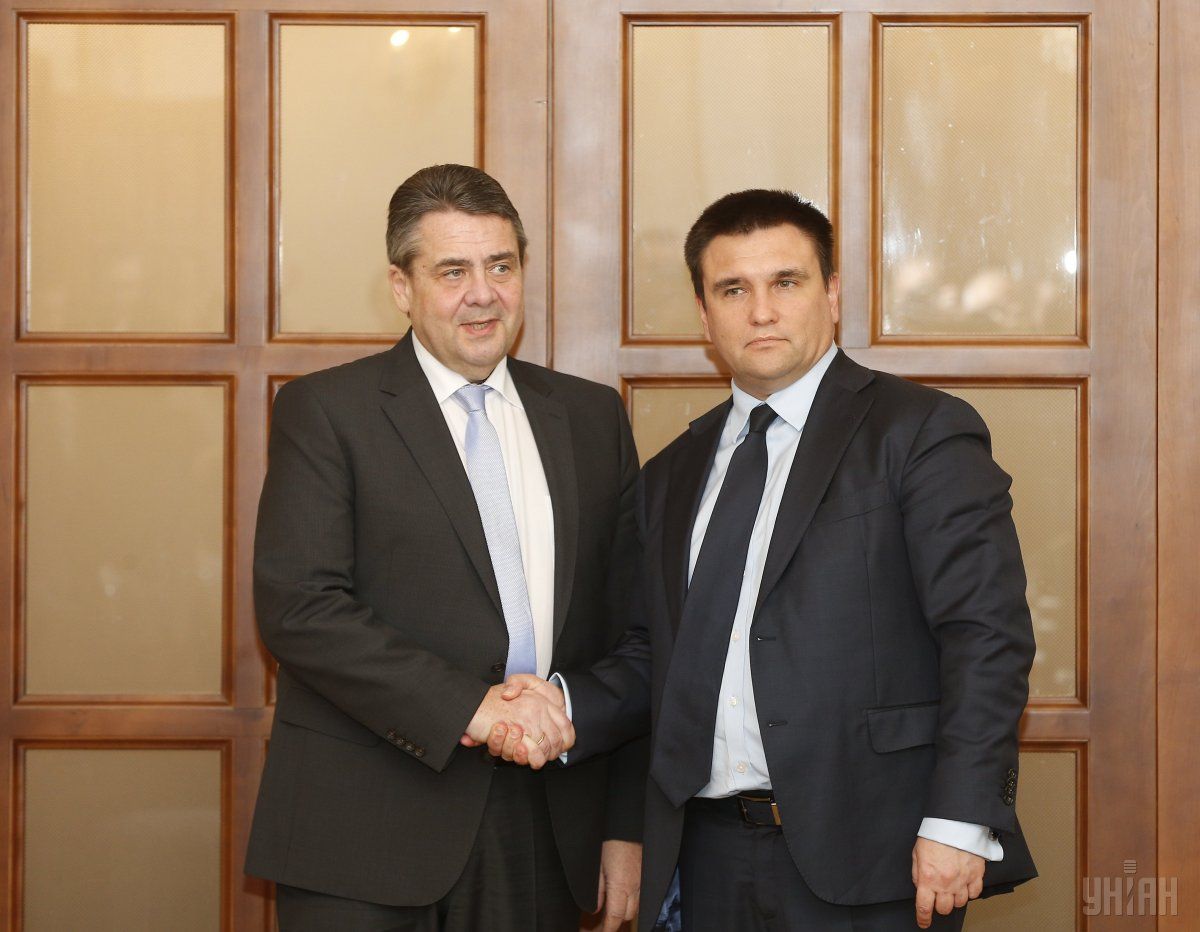 Pavlo Klimkin and German Foreign Minister Sigmar Gabriel in Kyiv / Photo from UNIAN