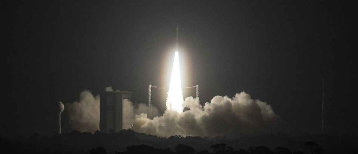 Ракету Vega с украинским двигателем успешно запустили в космос / фото arianespace.com Ракету Vega с украинским двигателем успешно запустили в космос / фото arianespace.com