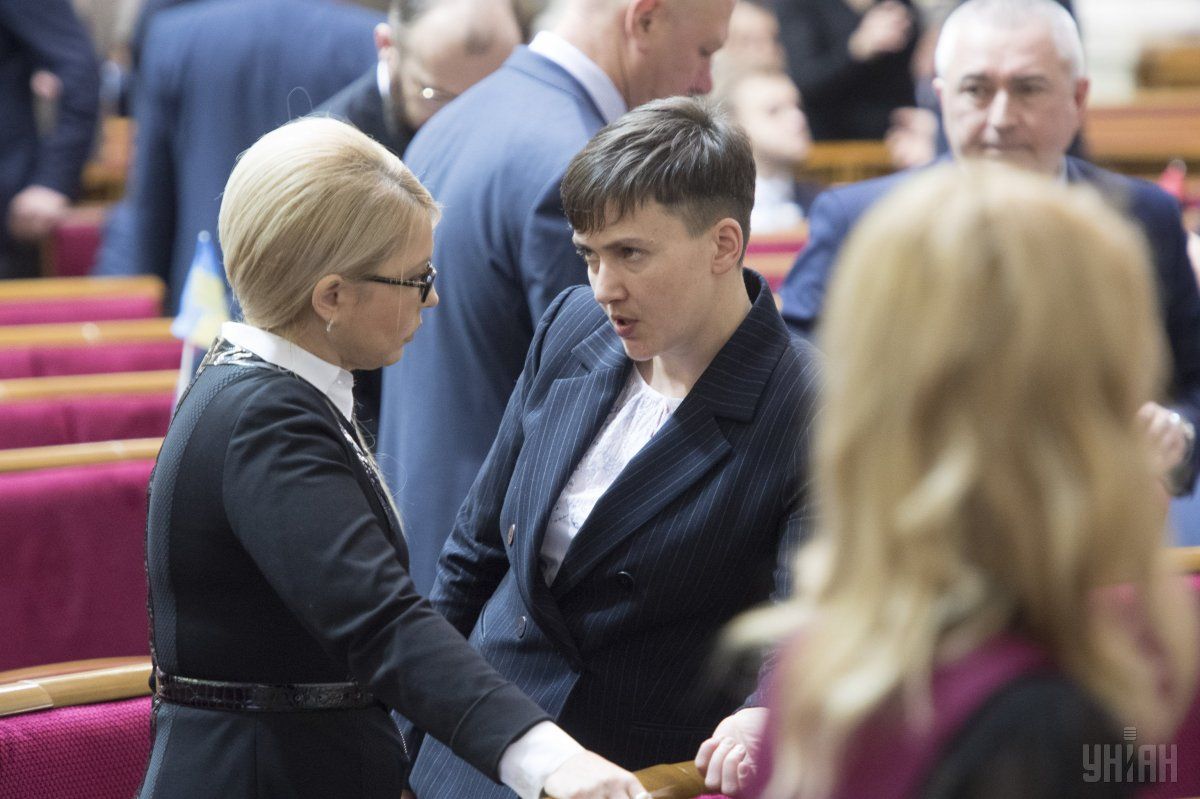 Тимошенко заявила, що вони розстались із Савченко мирно / фото УНІАН Тимошенко заявила, що вони розстались із Савченко мирно / фото УНІАН