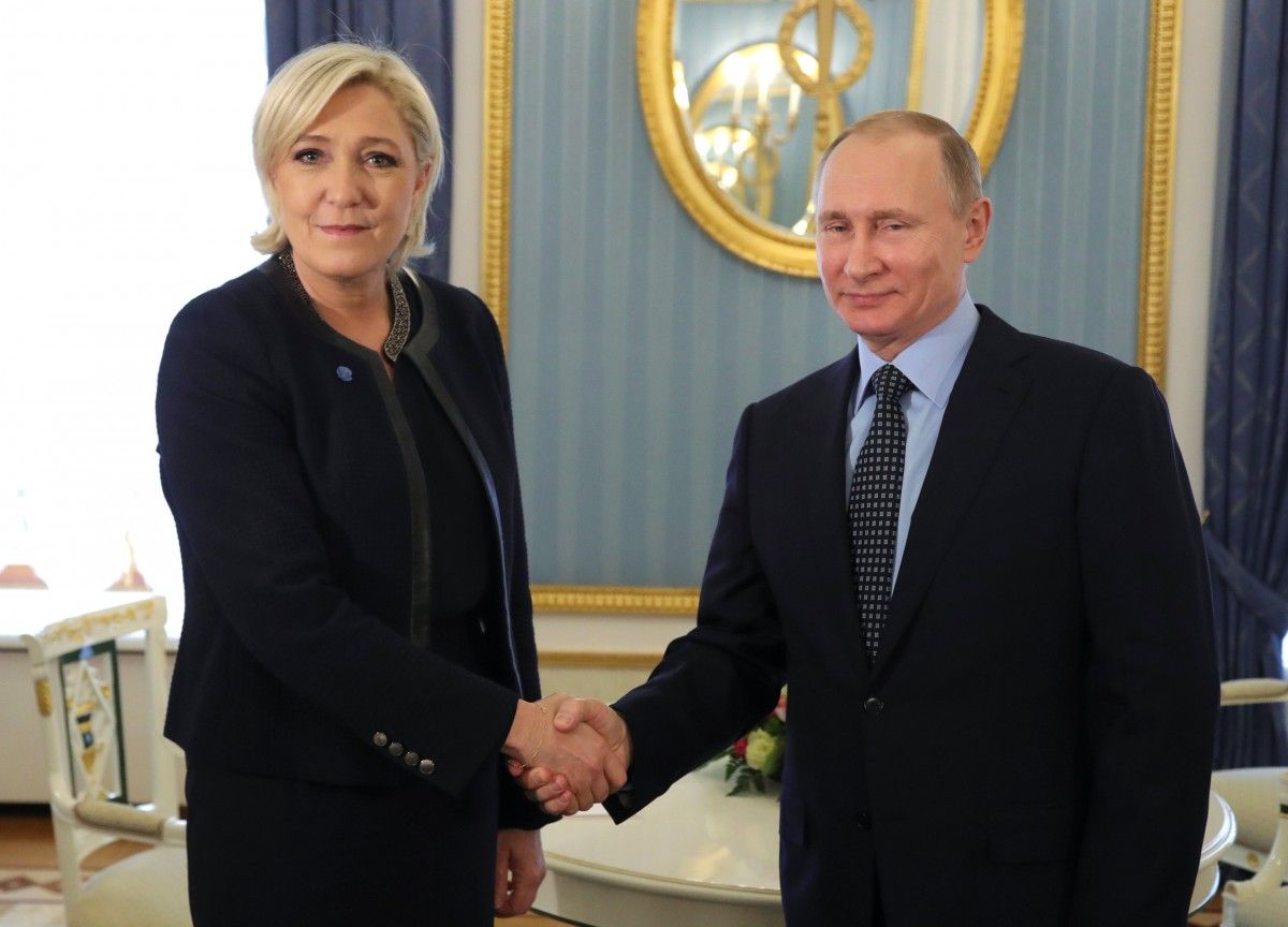 Марин Ле Пен и Владимир Путин в Москве / REUTERS 