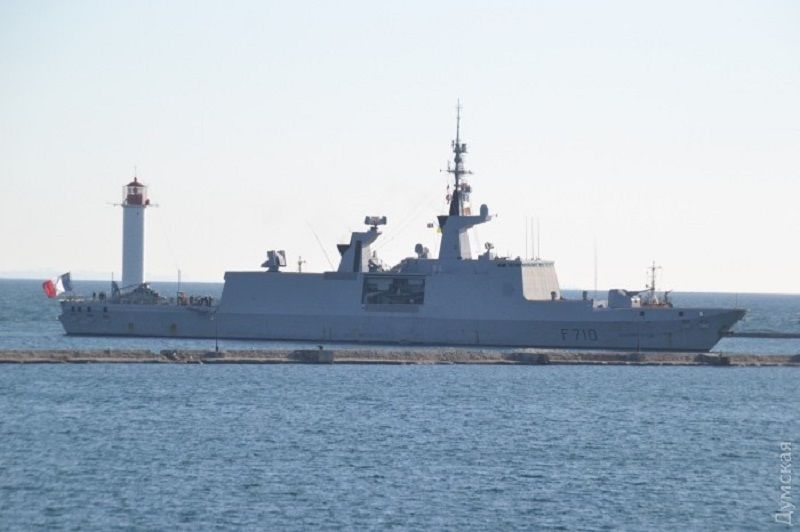 В Одесу прибув ракетний фрегат ВМС Франції В Одесу прибув ракетний фрегат ВМС Франції