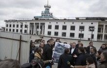 В первые дни мая завершится реконструкция центральной части Почтовой площади - Кличко