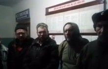 Полиция показала задержанных в Кривом Торце блокадчиков (видео)