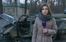 В Киеве возле Ботанического сада в результате аварии сгорел автомобиль, есть пострадавшие