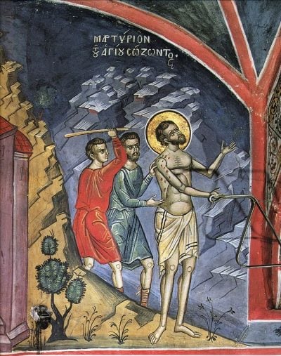 Το μαρτύριο του Αγίου Σώζοντος