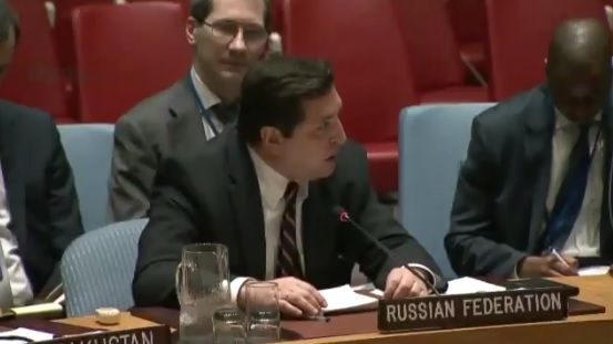 Сафронков зірвався під час дебатів на засіданні Радбезу ООН / Скріншот Сафронков зірвався під час дебатів на засіданні Радбезу ООН / Скріншот