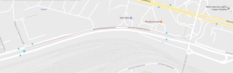 В Киеве затопило улицу Борщагівську / В Киеве затопило улицу Борщагівську /