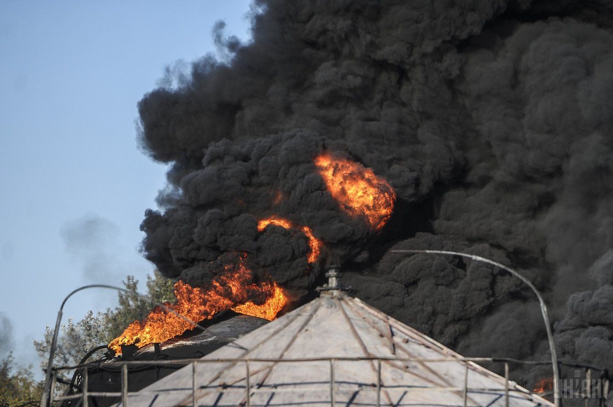 Взрыв на нефтебазе, иллюстративное фото / Фото УНИАН