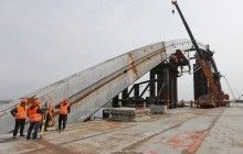 Строительство Подольско-Воскресенского моста на завершающей стадии – Кличко