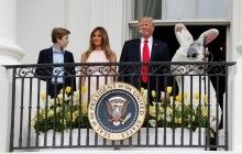 Меланія Трамп врятувала президента від конфузу під час виконання гімну США (відео)