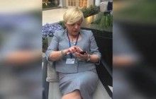 Гонтарева в Вашингтоне пригрозила украинским журналистам полицией (видео)