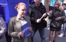 В Мариуполе "Оппоблоку" не рады: Королевской желали "гореть в аду" (видео)