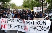 Во Франции подростки протестуют против Ле Пен и Макрона