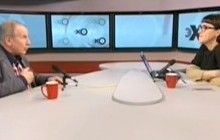 "Скотина тупа": російський письменник у прямому ефірі образив ведучу і облив її водою (відео)