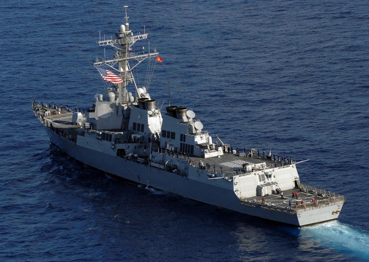 USS Oscar Austin enters Black Sea (video) | UNIAN
