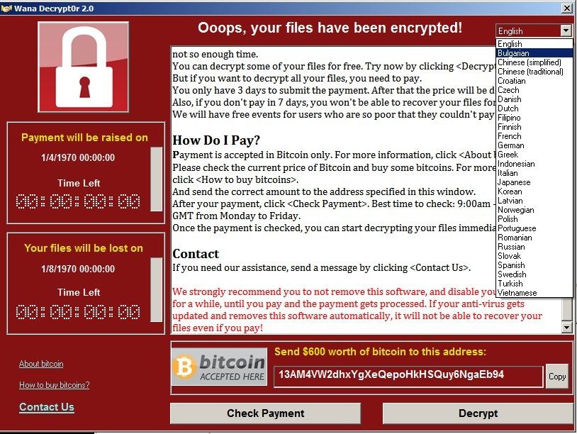 bitcoin ransomware virusas)