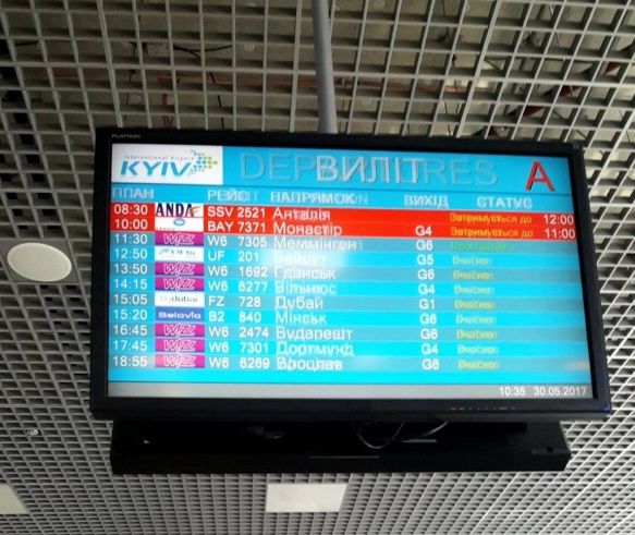 Літак повернувся після зльоту / фото ТСН Літак повернувся після зльоту / фото ТСН
