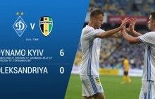 Киевское "Динамо" разродилось шестью голами в ворота "Александрии" в матче Премьер-лиги