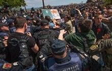Флаги СССР, драки с титушками, десятки задержанных и пострадавших: как Украина "отпраздновала" 9 мая (видео)