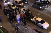 У центрі Києва після погоні патрульних сталося потрійне ДТП (фото, відео)