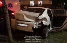 У Києві на Печерську водій переплутав поворотники і потрапив у серйозну аварію (відео)