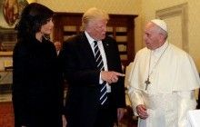 Обмен подарками и эффектная Мелания: Папа Римский встретился с Трампом в Ватикане (фото, видео)