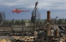 З’явились фото наслідків масштабної пожежі у Сибіру, яка знищила містечко