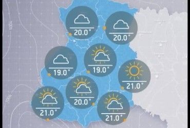 Прогноз погоди в Україні на вівторок, ранок 23 травня