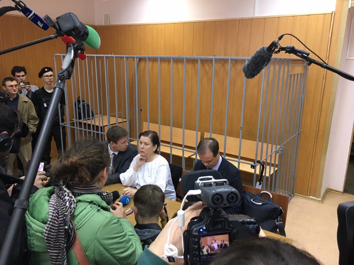 Наталья Шарина выступила в суде / фото: УНИАН
